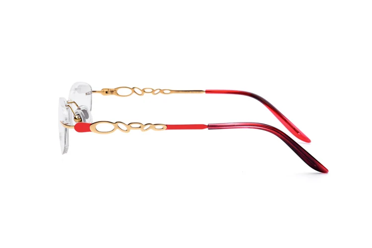 Не вызывает аллергии 100% чистый титан оправа для очков женщин без оправы