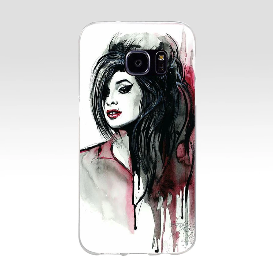 219AQ amy winehouse 2 Мягкий ТПУ силиконовый чехол для samsung Galaxy s6 s7 edge s8 s9 plus чехол|Бамперы| |