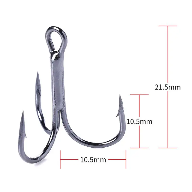 20 шт./компл. рыболовный крючок тройные Крючки из высокоуглеродистой стали острые