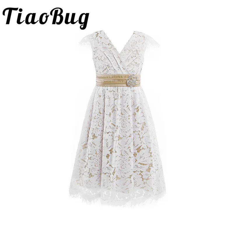 Детские Атласные Платья для девочек без рукавов с цветочным рисунком цвета