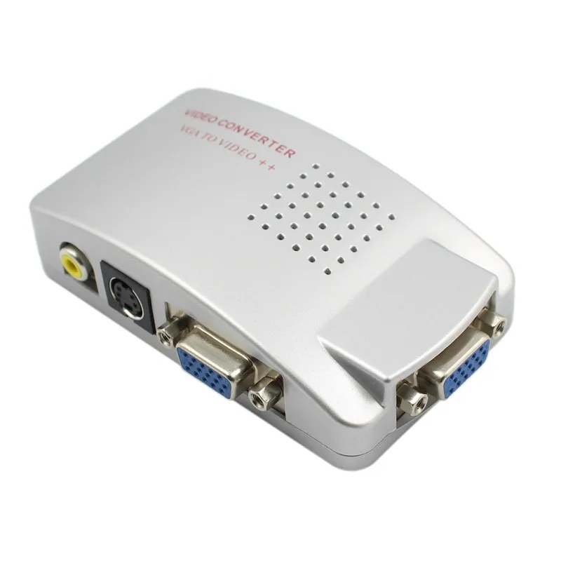 VT280 PC конвертер Универсальный NTSC PAL VGA к ТВ AV RCA адаптер видео переключатель