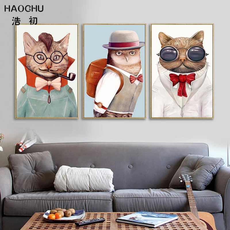 HAOCHU скандинавские Модные животные Kawaii кошка собака домашнее животное креативная
