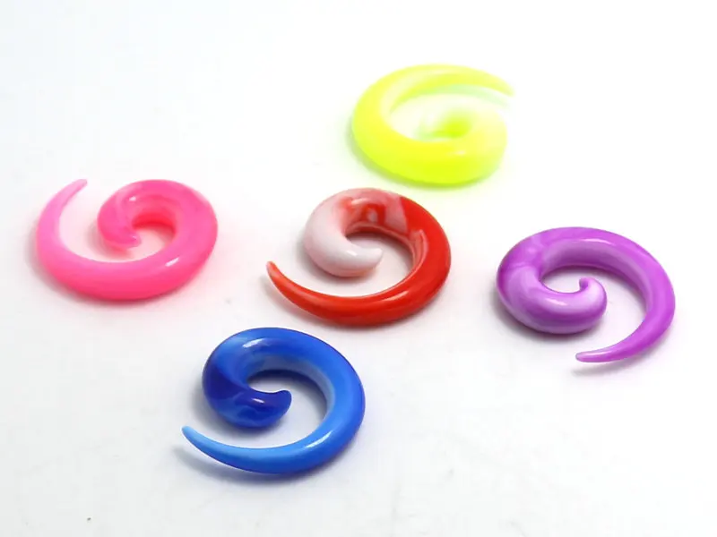 120 шт. акриловые растяжки для пирсинга 2 8 мм|spiral ear taper|ear taperplug gauges |