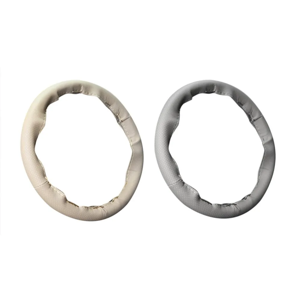 New 4 Color DIY Texture Soft Auto Car Steering Wheel Cover with Needles and Thread Artificial Leather Covers Hot Car-styling | Автомобили