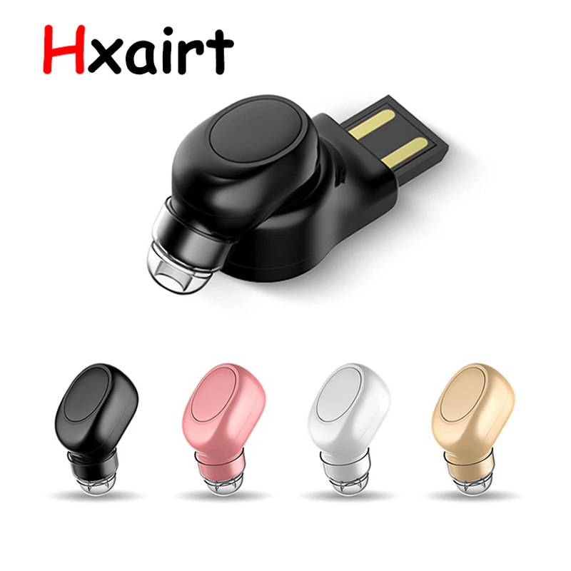 Hxairt Мини Bluetooth наушники маленькие беспроводные с микрофоном магнитное зарядное