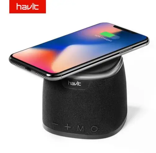 HAVIT M1 Bluetooth Динамик Беспроводной Зарядное устройство бас с Qi зарядного устройства