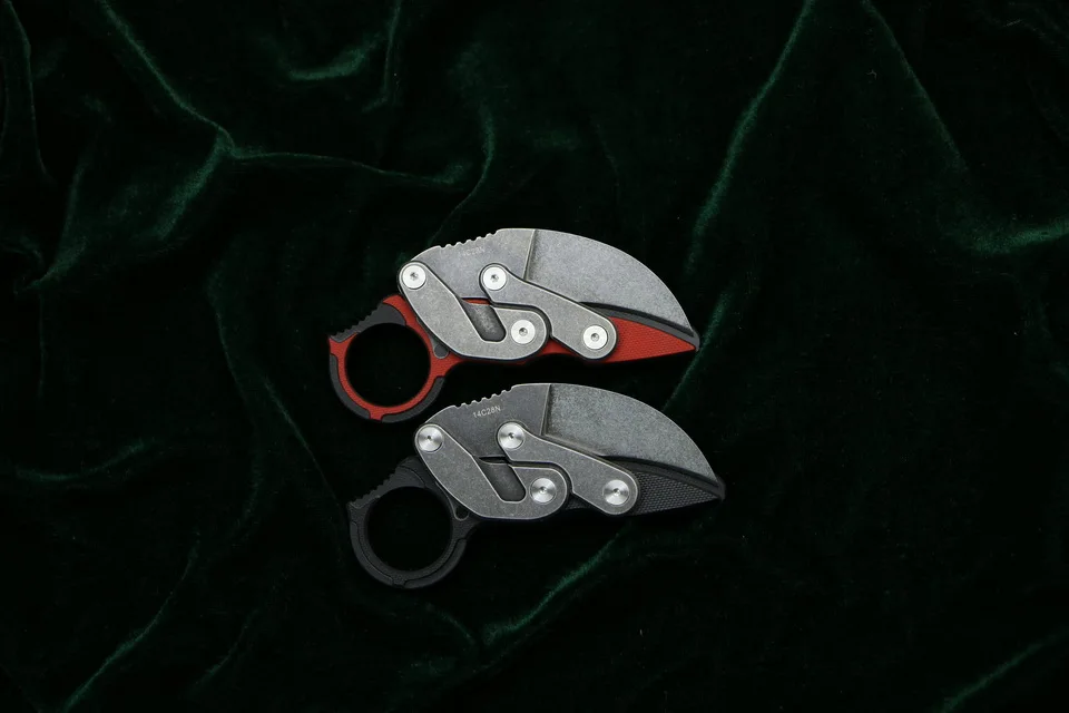 Складной нож Caswell 14C28N со стальным лезвием одна твердая ручка G10