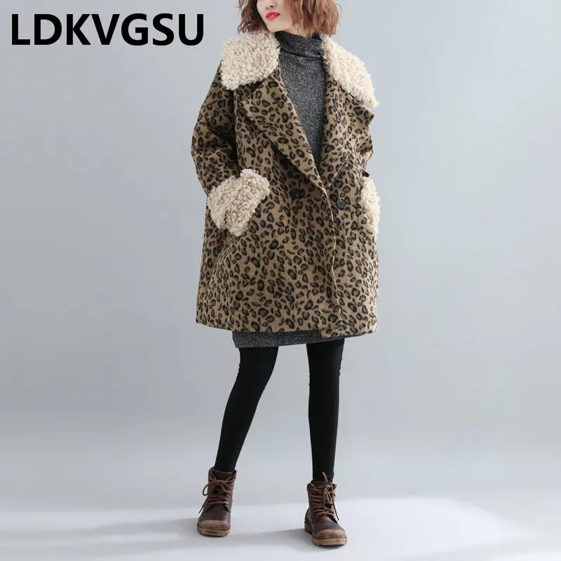 Женская куртка большого размера новинка сезона осень зима 2018 плотное шерстяное