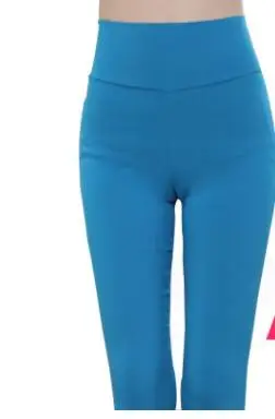 sky blue Shikoroleva, женские леггинсы размера плюс, 5XL, 6XL, высокая талия, тянущиеся, карамельный цвет, розовый, синий, коричневый, красный, сексуальные узкие брюки, женские джеггинсы - Цвет: sky blue