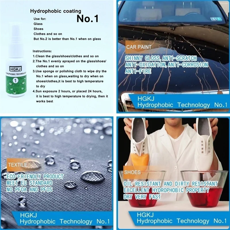 Auto Glass Rainproof Agent Car Accessories Nano-hydrophobic Coating Windshield Waterproof Rearview Mirror Ceramic Textile Window |
