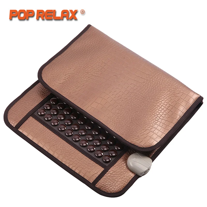 POP RELAX Tourmaline Stone Massage Mat Anion Far Infrared Heating Thermal Physiotherapy Jade Germanium Health Care Mattress | Красота и