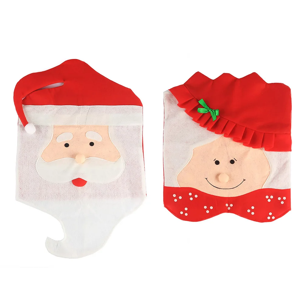 Рождество 1 шт. санта Red Hat столовая стула рождественские украшения ужин