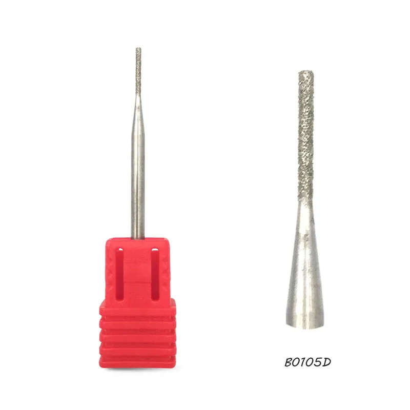 B0105D HYTOOS, распродажа, алмазное сверло для ногтей 3/32 дюйма, роторные фрезы для маникюра, аксессуары для педикюра, фрезы для ногтей, фрезы для ногтей, Tools-B0408D - Цвет: B0105D