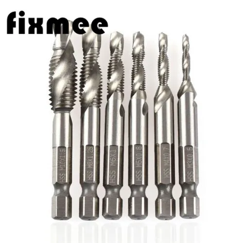 

1PC 1/4 INCH Hex Shank Twist Drill Bits Set HSS Metric Right Hand Screw Thread Tap Taper easy to operate