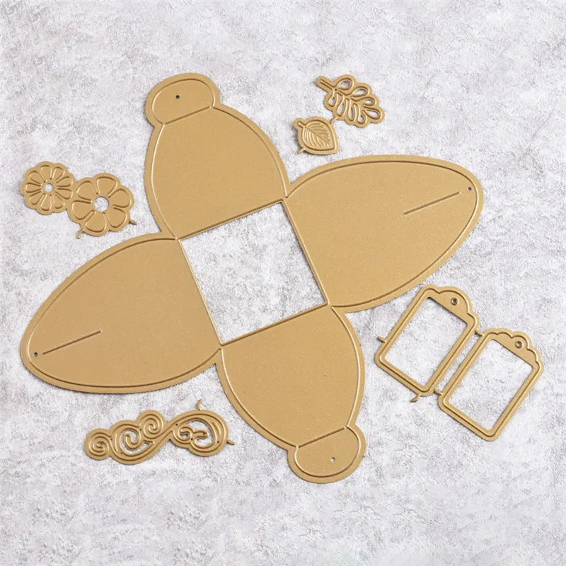 GJCrafts 20 7x18 6 см 7 шт. метка для резки металла штампы коробка скрапбукинга Крафтовая