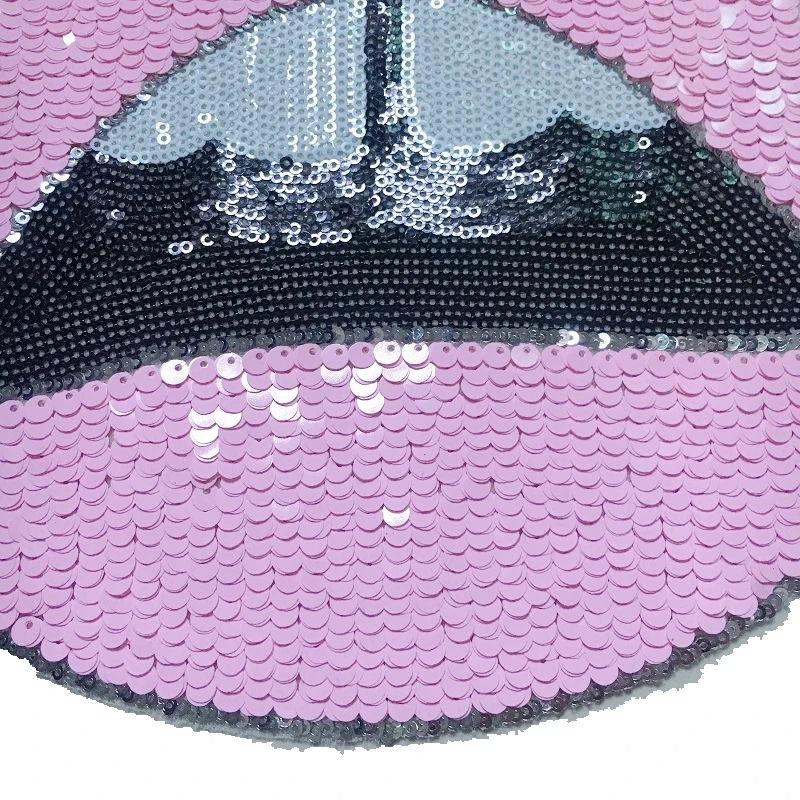 Нашивки с розовыми блестками и губами наклейка вышивкой для шитья нашивка одежды