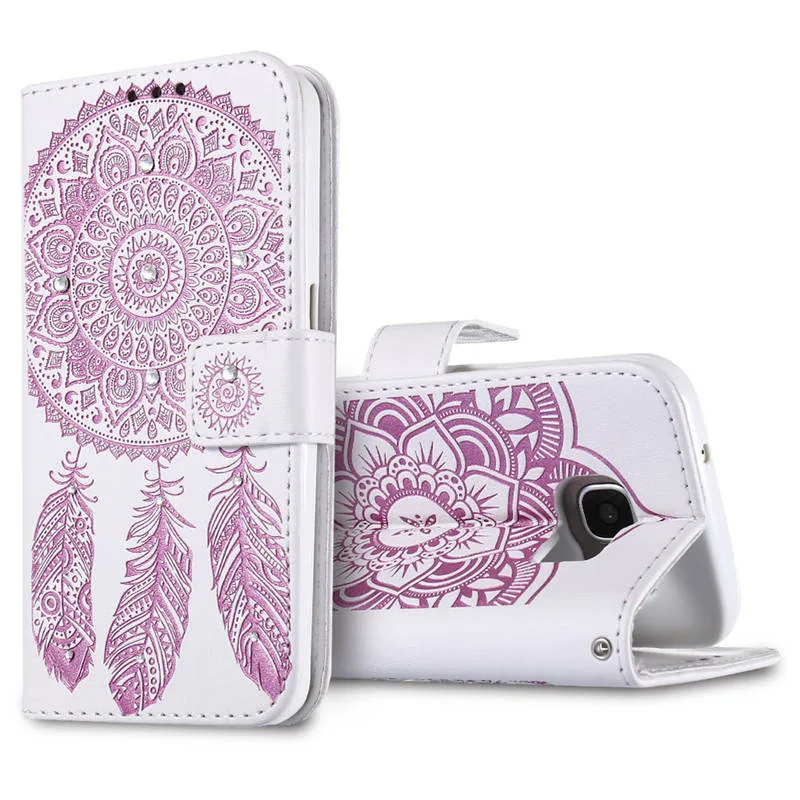 SEXY Kisscase чехол для iPhone X 8 7 6 6 S plus 5 5S Флип кожаный колокольчик чехол для Samsung Galaxy S8 плюс S6 S7 края блеск ракушками задней крышки чехол на айфон X 8 6 7 6s Plus 5 5s se чехол для теле - Цвет: White Pink
