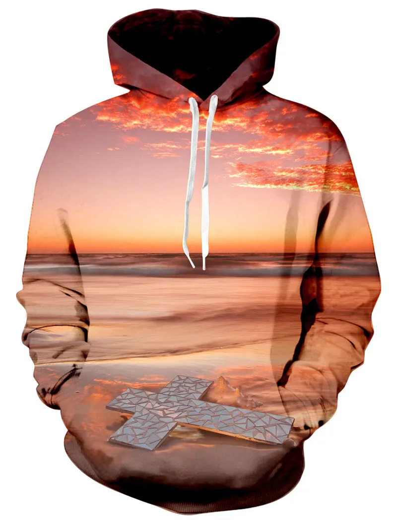Толстовка Мужская/Женская с 3D-принтом Модный свитшот капюшоном худи пуловер