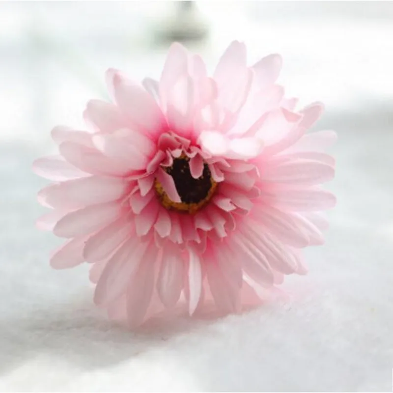 Light Pink 1 шт. 23 Цвета 55 см Симпатичные искусственные шелковые цветы герберы, ромашки, цветные букеты герберы, небольшие подарки для вечеринки - Цвет: Light Pink