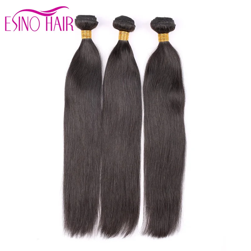 Brazilian Virgin Hair Straight human hair extensions 6A Unprocessed 3 Bundle/Lot Hot Human 100g/Pc |