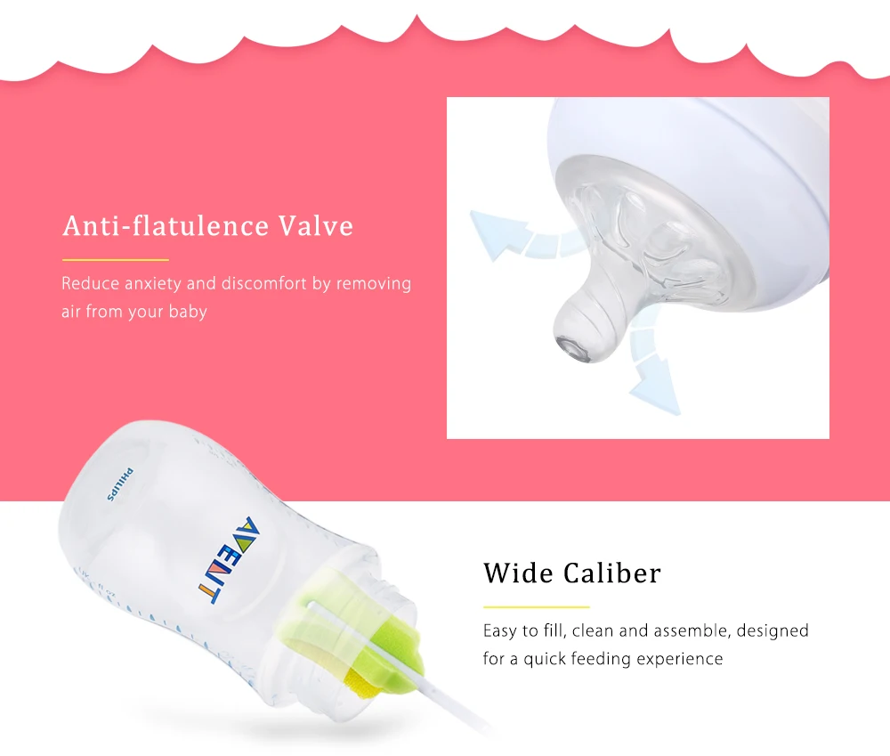 Avent 11 унц./330 мл детские бутылка для комления молоком BPA бесплатно 1 шт. термостойкие детские PP бутылки молока обучение для кормления питья чашки