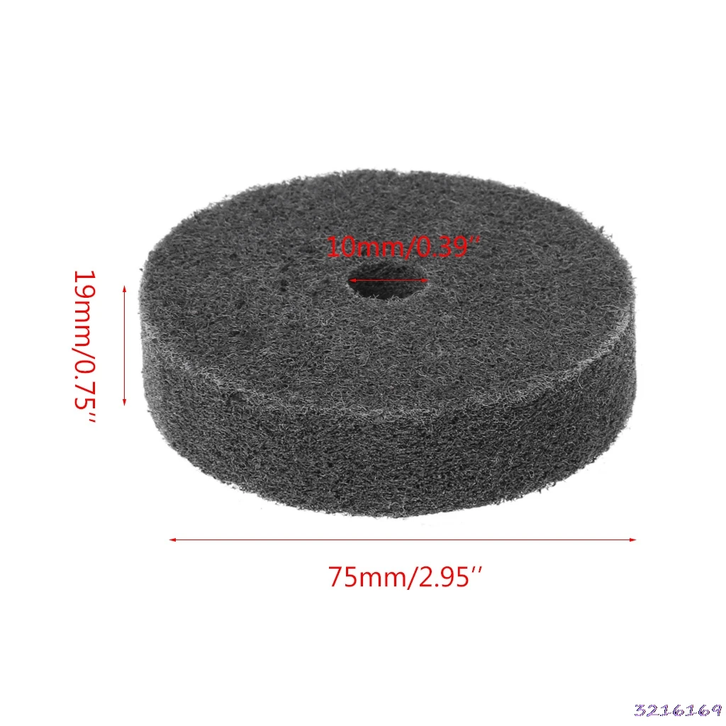 Nylon Fiber Buffing Wheel Abrasive Polish Grinding Iron Instrument 75*19*10mm | Инструменты