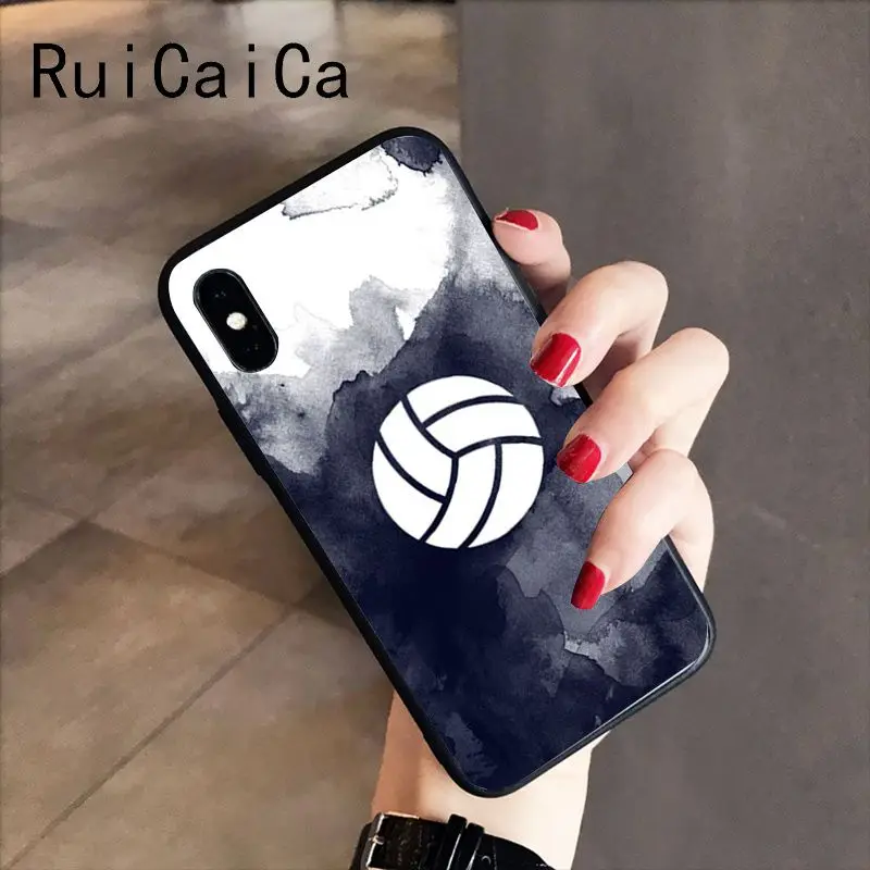 RuiCaiCa I love Volleyball Novelty Fundas Phone Case Cover for iPhone 5 5Sx 6 7 7plus 8 8Plus X XS MAX XR 10 | Мобильные телефоны и