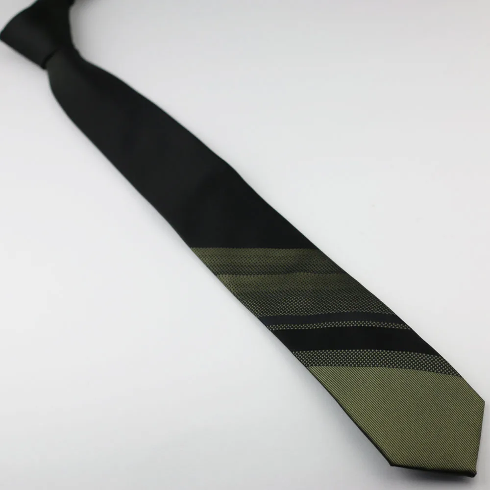 Новые мужские галстуки LAMMULIN черные с армейским зеленым полосатым жаккардовым