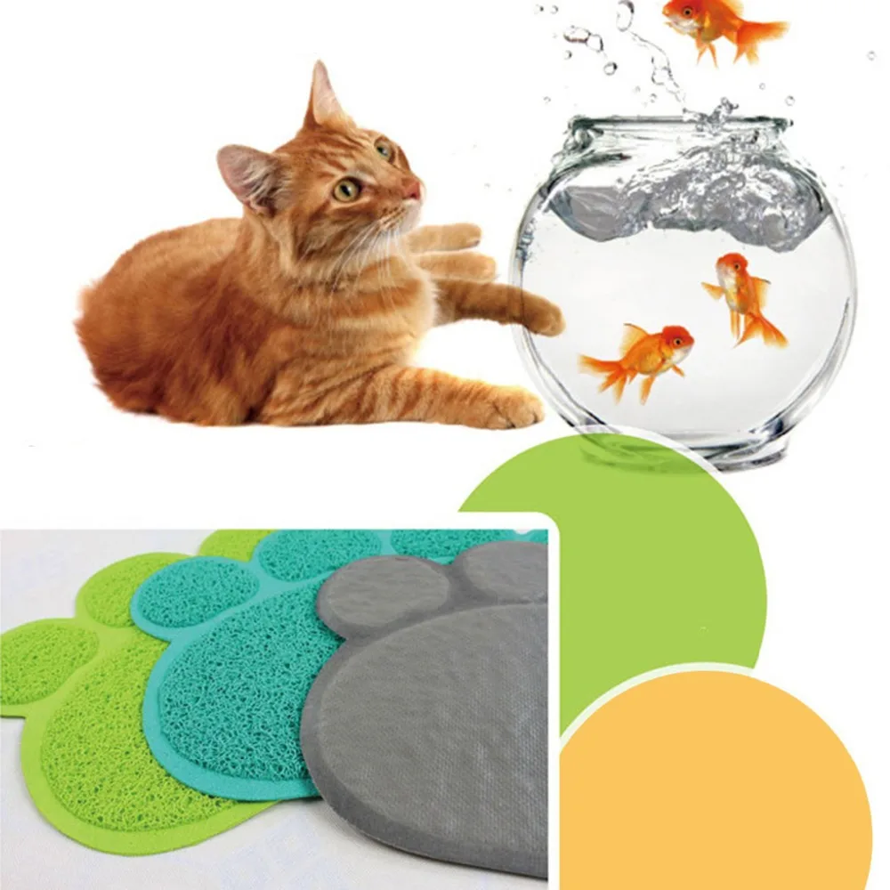 4 цвета коврик для кормления собак щенков кошек милая ПВХ кровать миска еды корма