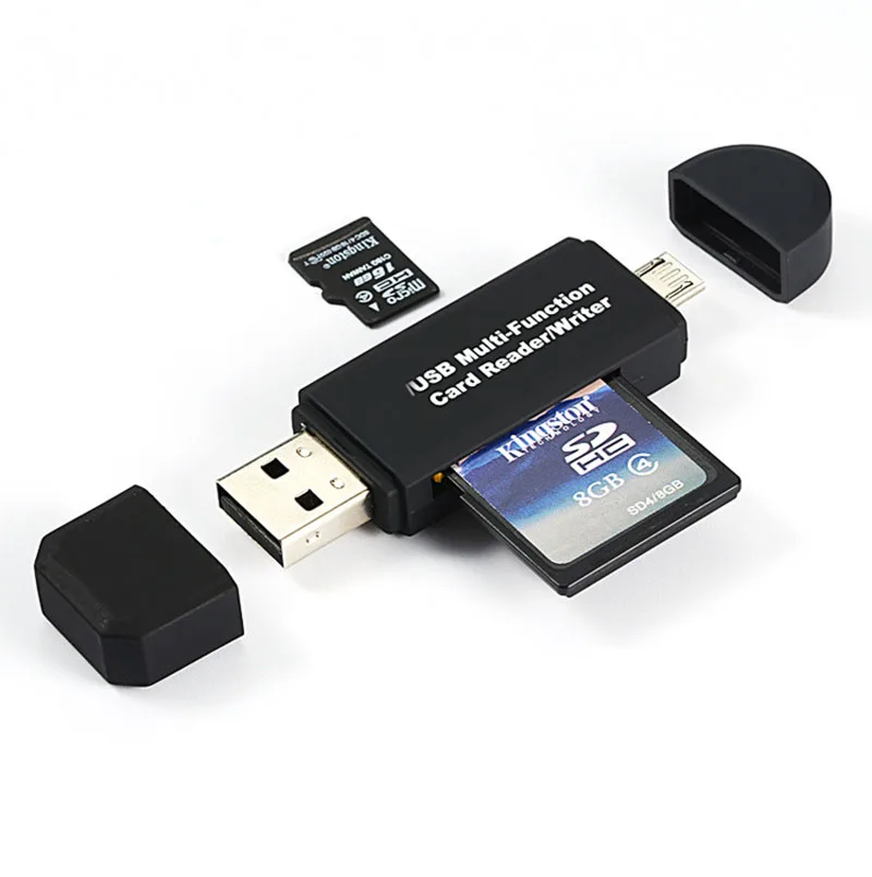 2 в 1 USB OTG кардридер флэш-накопитель высокоскоростной USB2.0 Универсальный TF/SD-карта