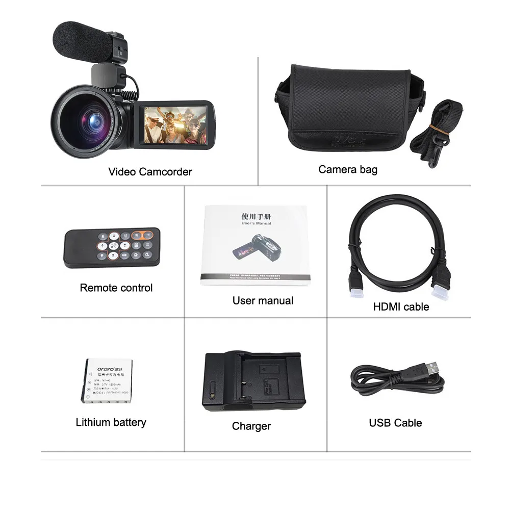 HIPERDEAL ORDRO Z20 цифровой Камера WI-FI приложение телефон Управление HD 1080 P Широкий формат объектива и бленда микрофон CMOS Сенсор BAY16