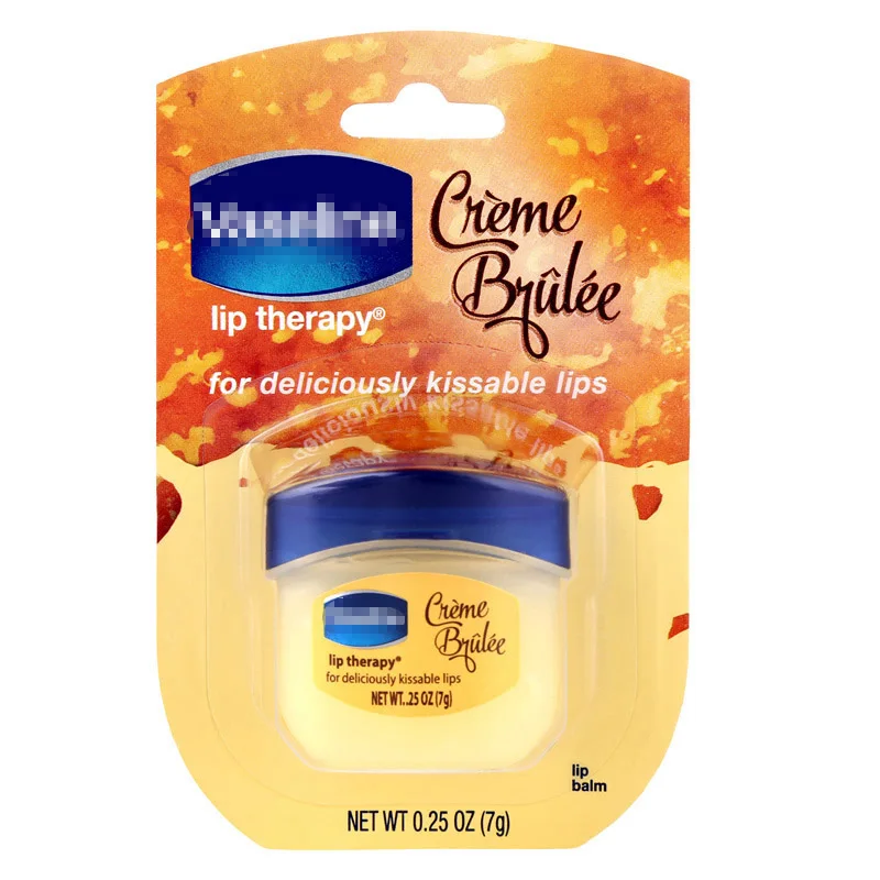 Creme Brulee Чистый нефтяной желе защитный увлажняющий крем против сухости и обветренных губ Бальзам натуральный органический Уход за губами увлажняющий крем - Цвет: Creme Brulee