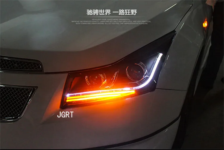 2 шт., автомобильный стиль, светодиодный фонарь, forchevole Cruze 09-12 для Cruze, светодиодный фонарь, двойной луч H7, Ксеноновые Биксеноновые линзы