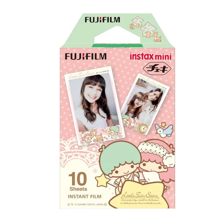 Little Twin Stars Фотокамера Fujifilm Instax Mini 8 Mini 9-фотокамера Fuji Instant Photo 10 листов Exposures Papers-дополнительная фоторамка - Цвет: Little Twin Stars