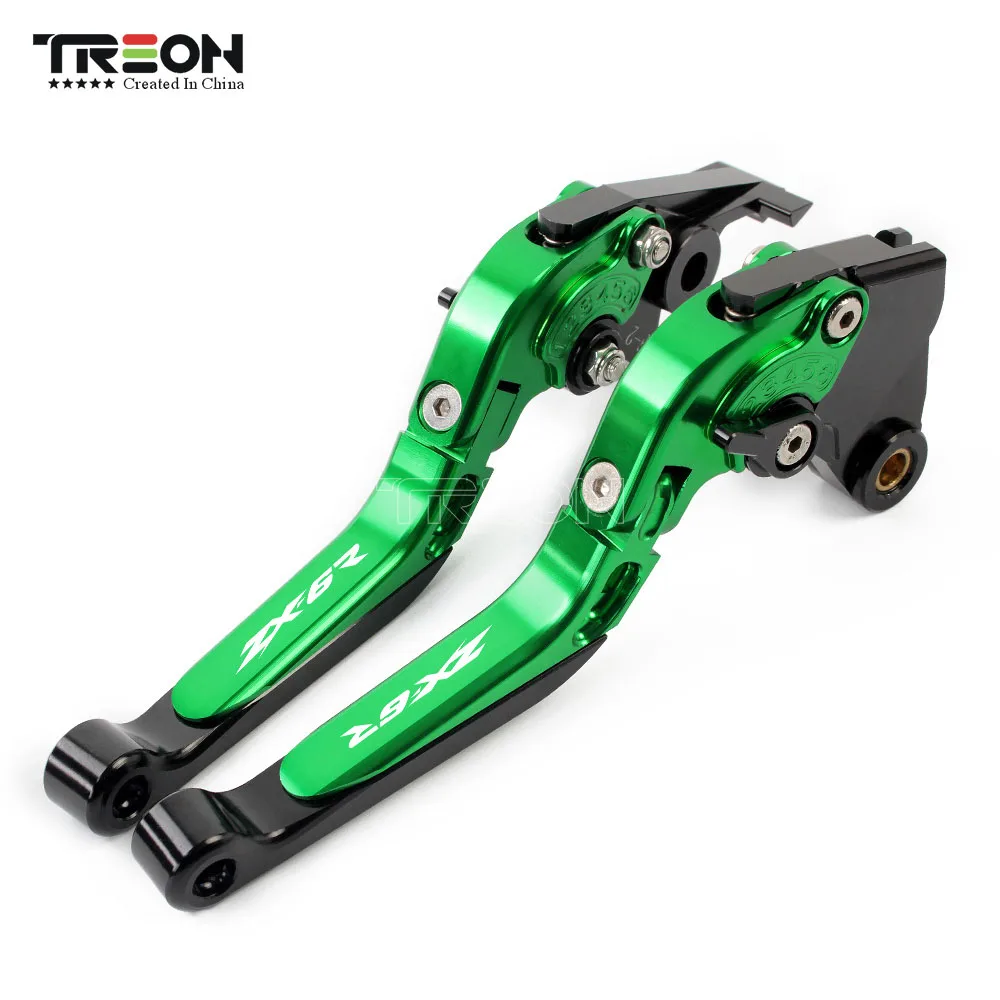 Зеленые аксессуары для мотоциклов Kawasaki ZX6R ZX636R ZX 6R 2007 2014 2015 2016 2017 CNC алюминиевые