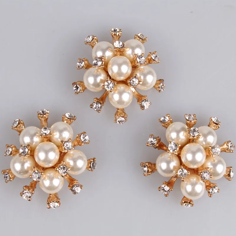 

2019 Fashion Imitation Cream Pearl Pin Brooch Diamante Rhinestone Wedding Brooch DIY jewelry accessories 10pcs/lot MYQB007