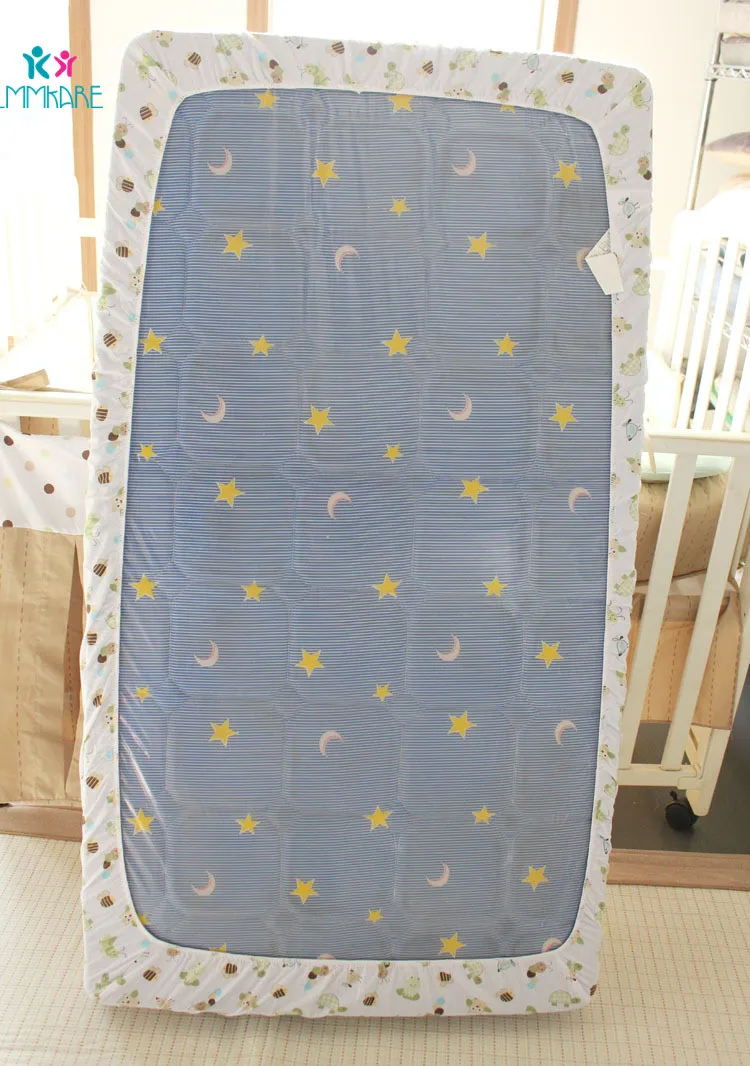 Fitted Sheet Кровать для новорожденных бампер мультфильм волшебник из унц. детское одеяло с вышивкой простыня стеганая сумка для хранения мягкие дышащие детские постельные принадлежности набор - Цвет: Fitted Sheet