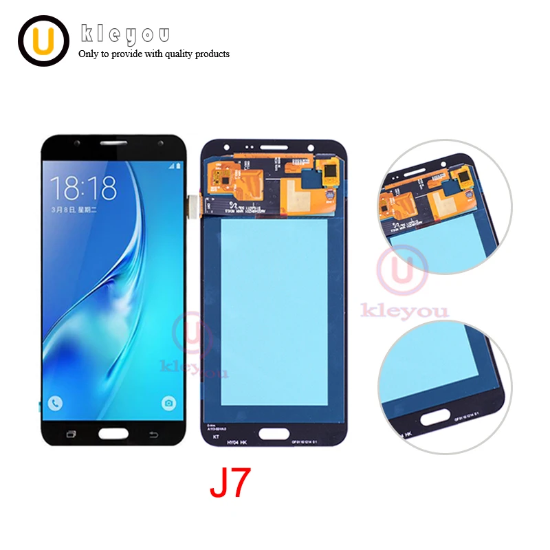 Super AMOLED 5 &quotЗамена ЖК дисплей для SAMSUNG Galaxy J7 2015 J700 Дисплей J700F J700M J700H Сенсорный