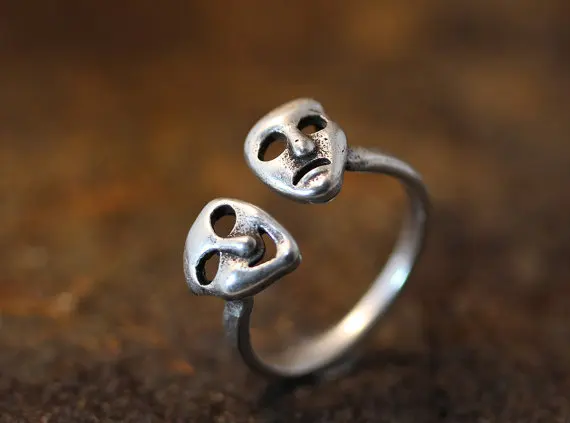 Оптовая продажа новые кольца в ретро стиле с изображением лица цвет золото и