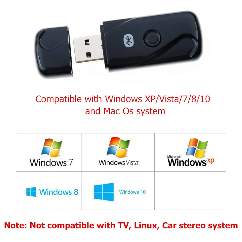 Bluetooth адаптер USB ключ 4 2 приемник для ПК компьютера беспроводная гарнитура