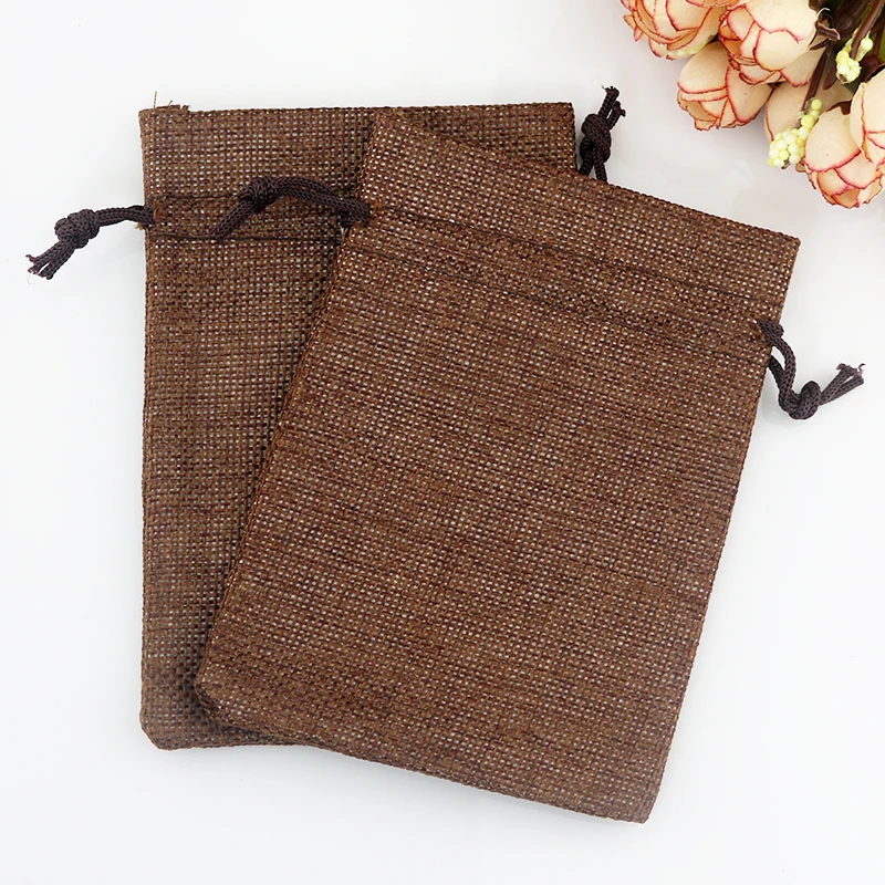 10 шт. маленькие льняные подарочные пакеты 7x9 см|bag 7x9cm|linen gift bagbags for jewelry |