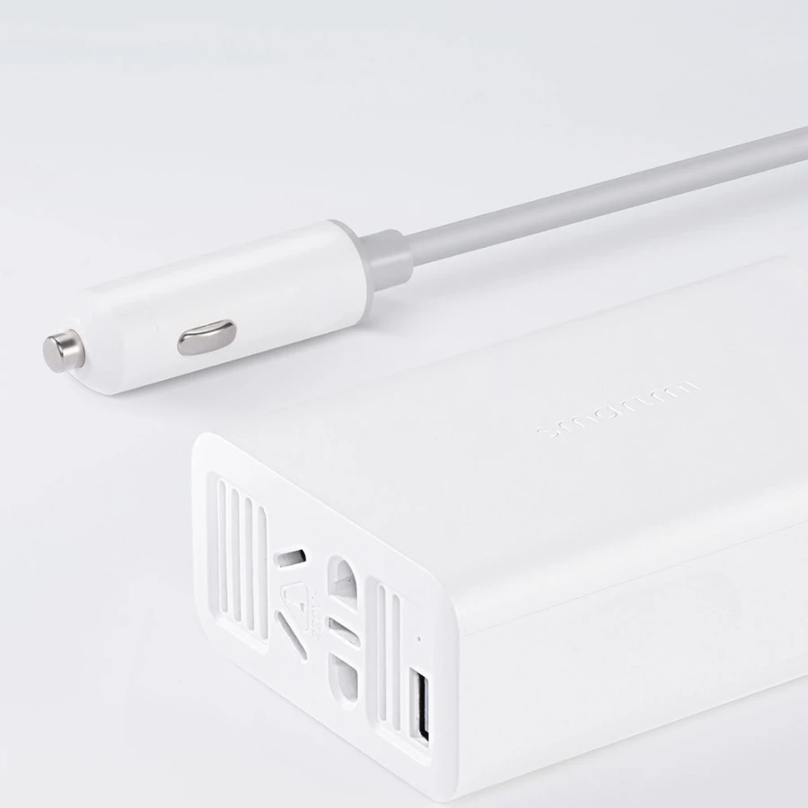 Портативный Инвертер автомобильного зарядного устройства Youpin SMARTMI 100 Вт
