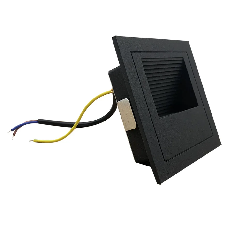 3 Вт Led Footlight встроенный угловой светильник открытый шаг лестницы огни водонепроницаемый встраиваемые подземные похороненные лампы