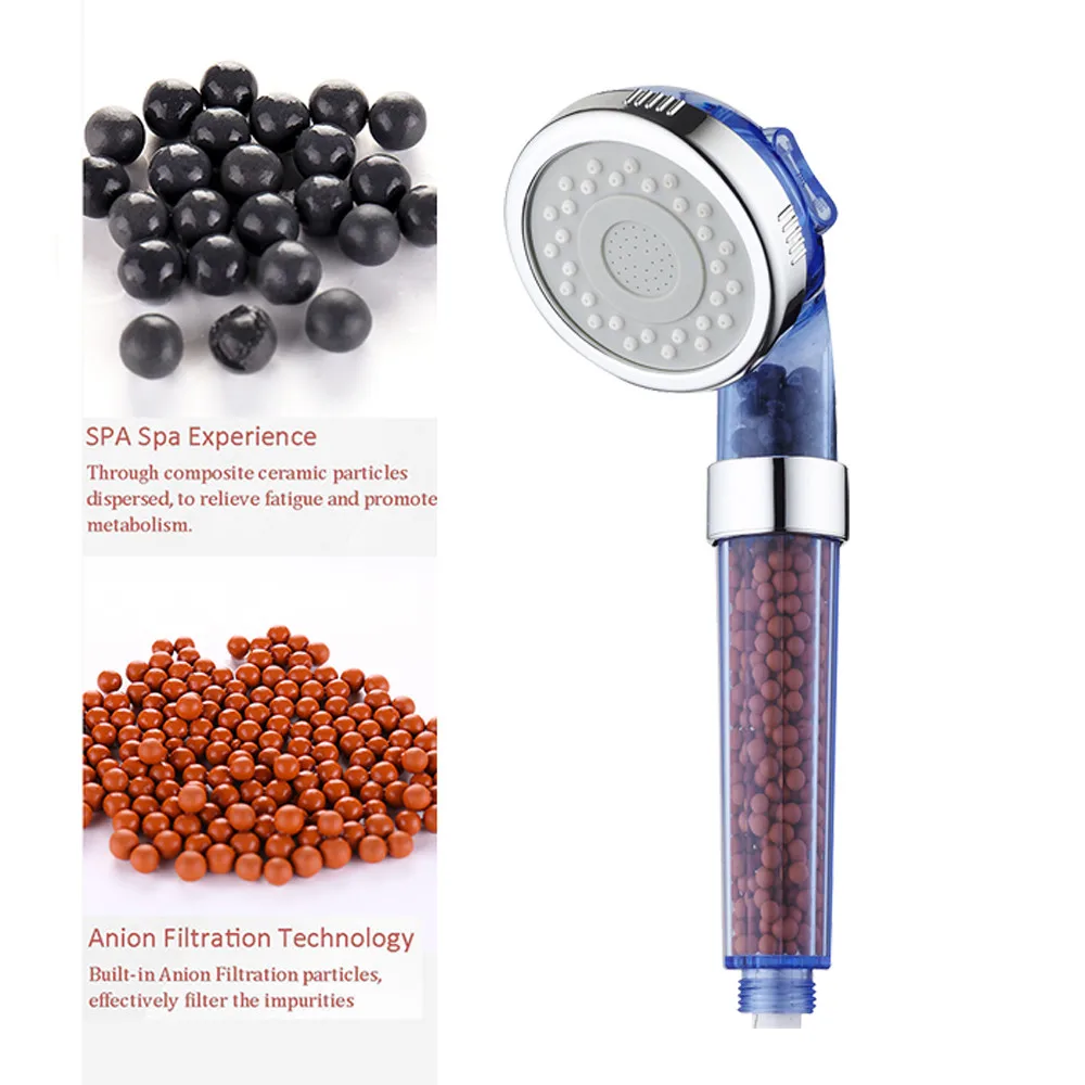 Насадка для душа высокого давления экономия воды 3 фильтра ионная фильтрация при