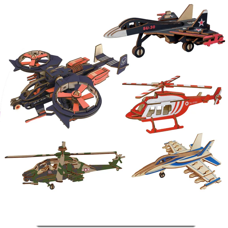 DDWE Submachine Fighter/бомбардировщик/модель самолета 3d Трехмерная деревянная