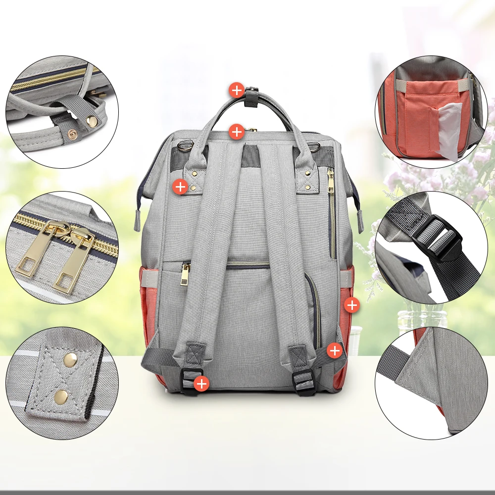 LEQUEEN модный многоразовый подгузник сумка в полоску для малышей подгузников