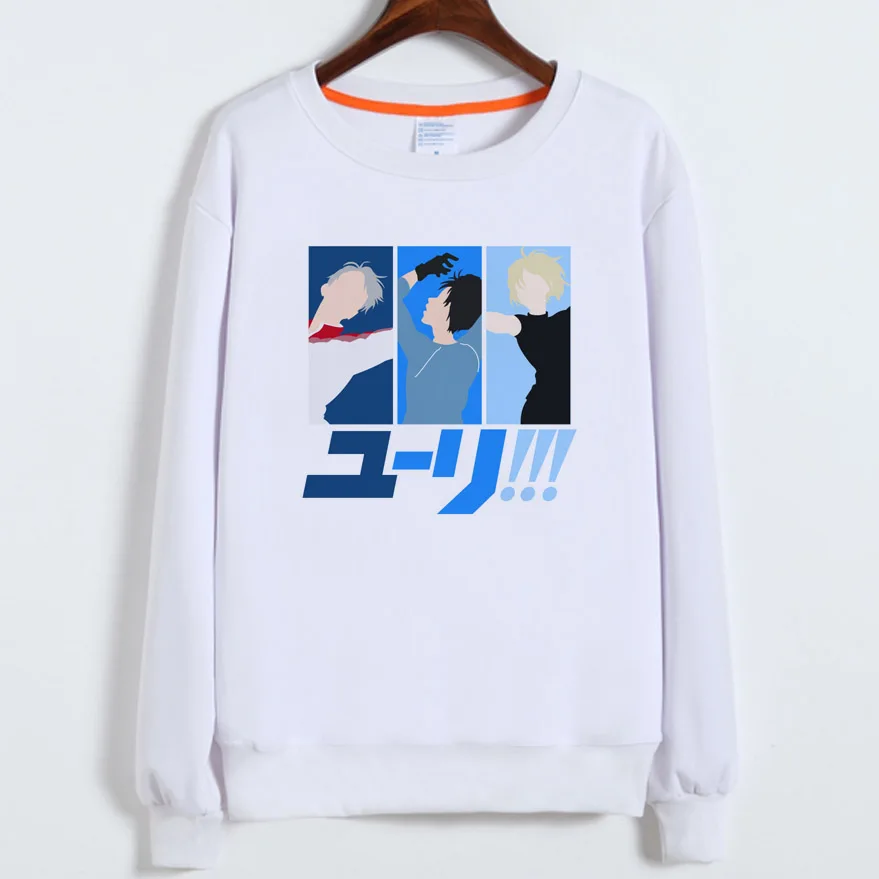 

Yuri on Ice hoodies Women/Men yaoi anime Sweatshirts victor print female Sweatshirt japanese Comic clothes