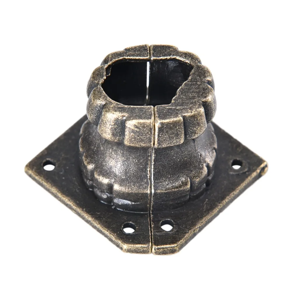 Деревянная коробка для груди Декоративные ножки защита углов цинковый сплав