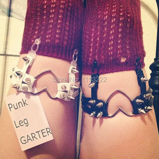 Пикантные подтяжки ручной работы в стиле панк с большими звеньями кожаные кольцо