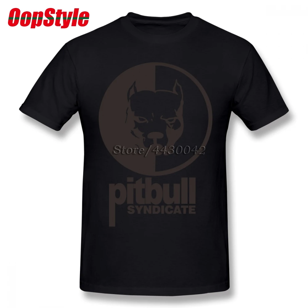Мужская футболка с коротким рукавом Pitbull хлопковая Футболка большого размера 4XL